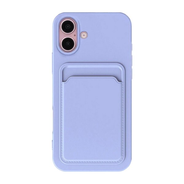 iPhone 16 Deksel Kortholder Lilla