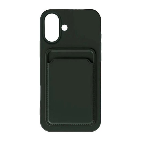iPhone 16 Deksel Kortholder Grønn