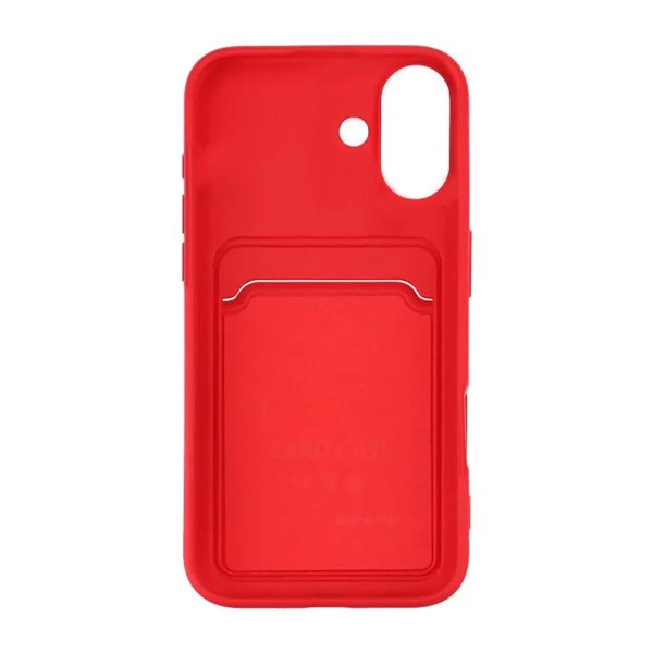 iPhone 16 Deksel Kortholder Rød