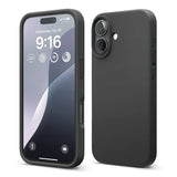 Rvelon iPhone 16 Deksel Silikon Svart