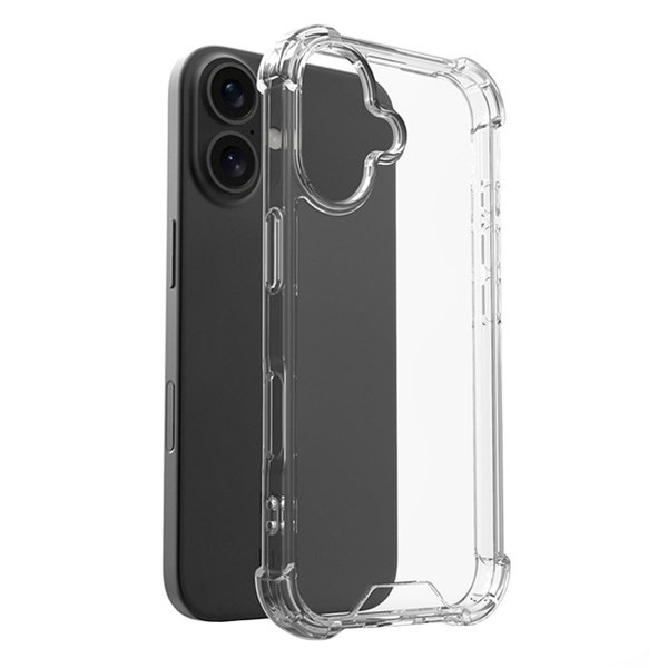 iPhone 16 Deksel Støtsikker Transparent