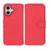 Rvelon iPhone 16 Etui Detachable Wallet Case Rød