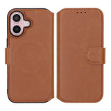 Rvelon iPhone 16 Etui 4 Kortlomme MagSafe Brun