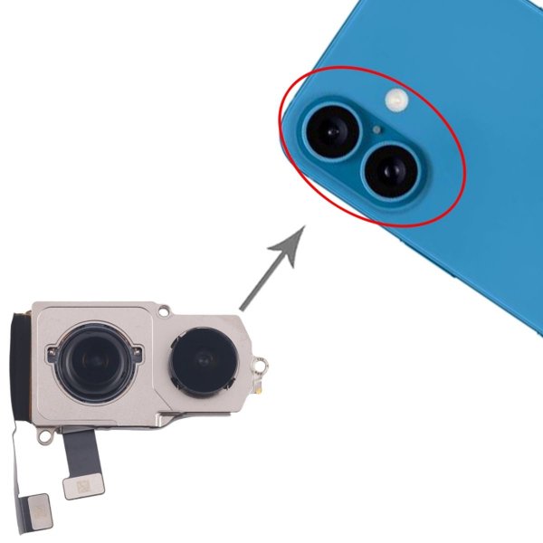 Originalt bakre kamera til iPhone 16 Plus