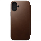 Nomad iPhone 16 Plus Etui Modern Leather Folio Brun