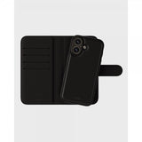 holdit iPhone 16 Plus Etui Wallet Case Magnet Plus Svart