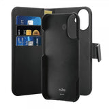 Puro iPhone 16 Plus Etui Wallet Detachable 2 in 1 Svart