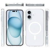 Rvelon iPhone 16 Plus Deksel TPU MagSafe Transparent