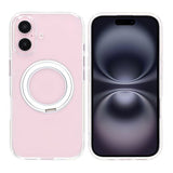 iPhone 16 Plus Deksel Roterbart Stativ Transparent