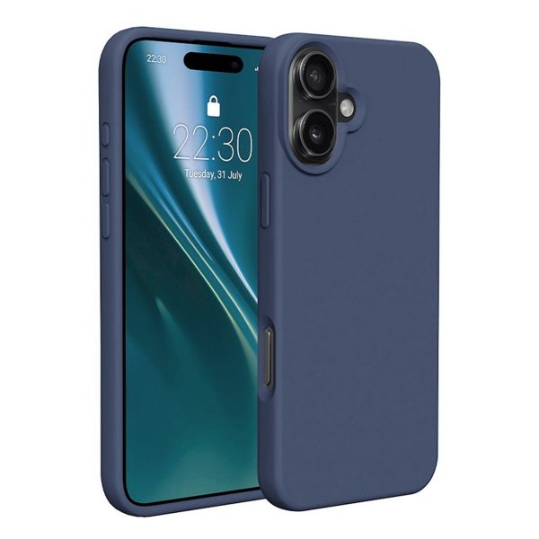 iPhone 16 Plus Deksel Silikon Blå
