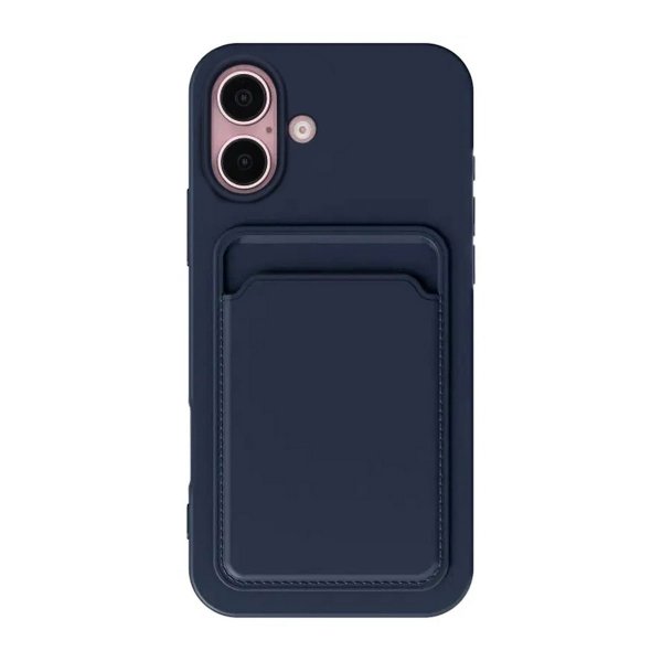 iPhone 16 Plus Deksel Kortholder Blå