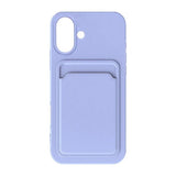 iPhone 16 Plus Deksel Kortholder Lilla