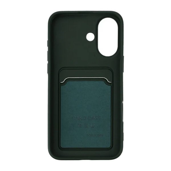iPhone 16 Plus Deksel Kortholder Grønn