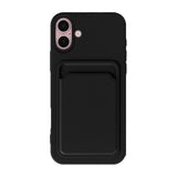 iPhone 16 Plus Deksel Kortholder Svart