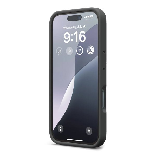 Rvelon iPhone 16 Plus Deksel Silikon Svart