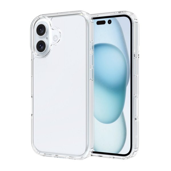 Rvelon iPhone 16 Plus Deksel Støtsikker Transparent