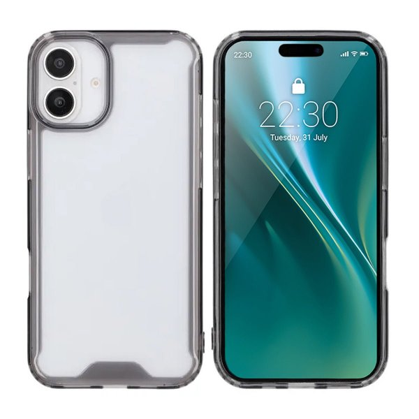 iPhone 16 Plus Deksel Støtsikker Svart
