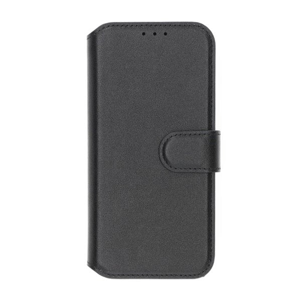 Rvelon iPhone 16 Plus Etui Ekte Skinn Svart