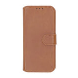 Rvelon iPhone 16 Plus Etui Detachable Wallet Case Brun
