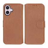 Rvelon iPhone 16 Plus Etui Detachable Wallet Case Brun