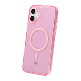 Rvelon iPhone 16 Plus Deksel Glitter MagSafe Rosa