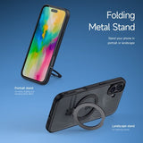 Dux Ducis iPhone 16 Plus Deksel Aimo Series MagSafe Kickstand Svart