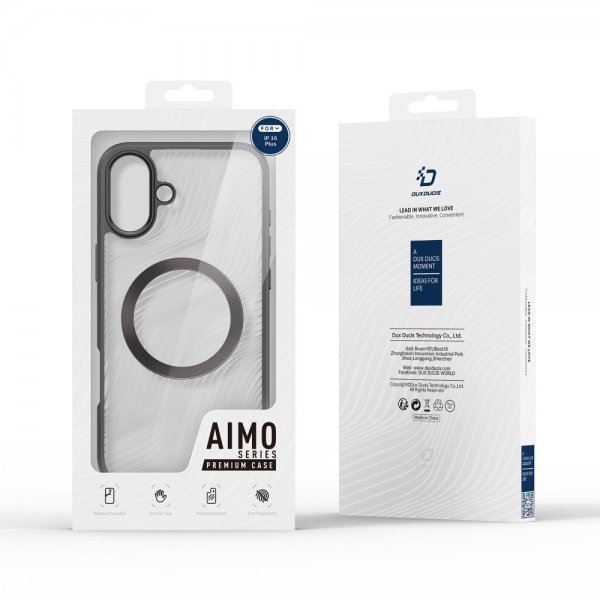 Dux Ducis iPhone 16 Plus Deksel Aimo Series MagSafe Svart