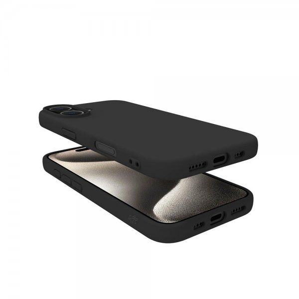 Celly iPhone 16 Plus Deksel CROMO Svart