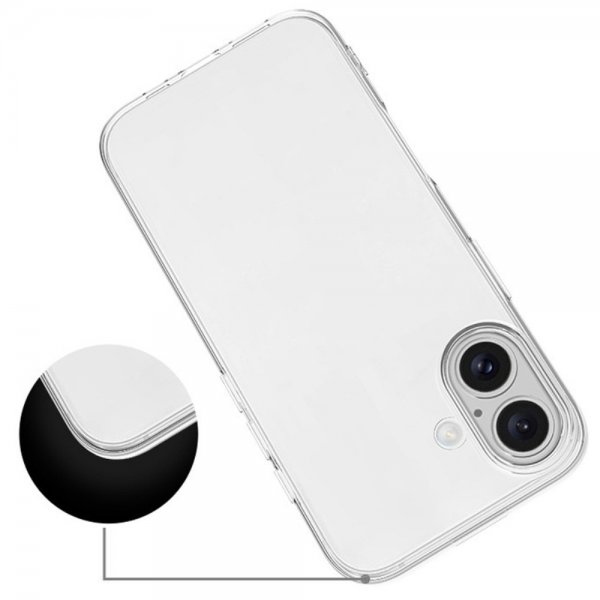 Nordic Covers iPhone 16 Plus Deksel Feather Series Transparent