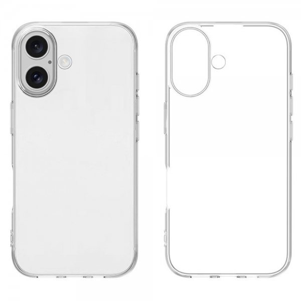 Nordic Covers iPhone 16 Plus Deksel Feather Series Transparent