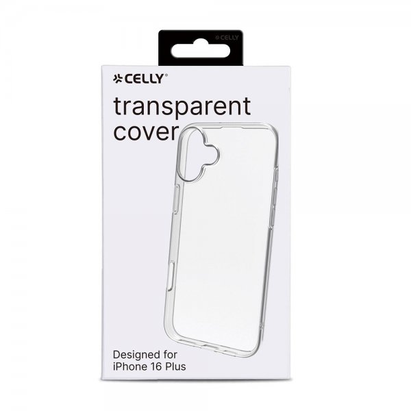Celly iPhone 16 Plus Deksel GELSKIN Klar