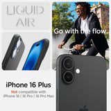 Spigen iPhone 16 Plus Deksel Liquid Air Matte Black