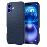 Spigen iPhone 16 Plus Deksel Liquid Air Navy Blue