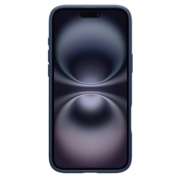Spigen iPhone 16 Plus Deksel Liquid Air Navy Blue