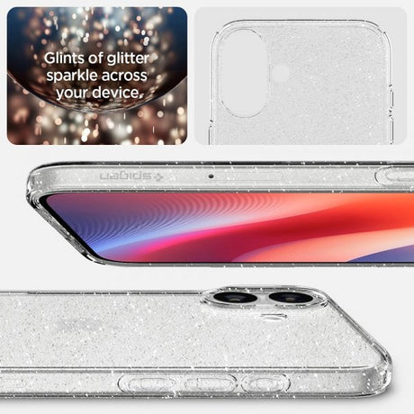 Spigen iPhone 16 Plus Deksel Liquid Crystal Glitter Crystal Quartz