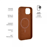 Fixed iPhone 16 Plus Deksel MagLeather Brun
