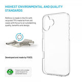 Fixed iPhone 16 Plus Deksel ReStory Transparent