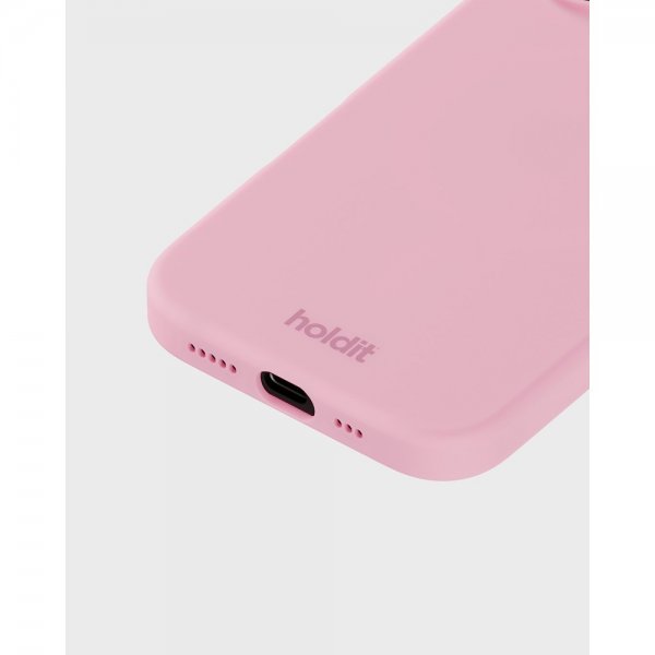 holdit iPhone 16 Plus Deksel Silikon Rosa