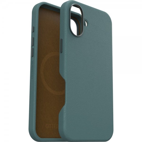 Otterbox iPhone 16 Plus Deksel Symmetry Cactus Leather MagSafe Sagebrush