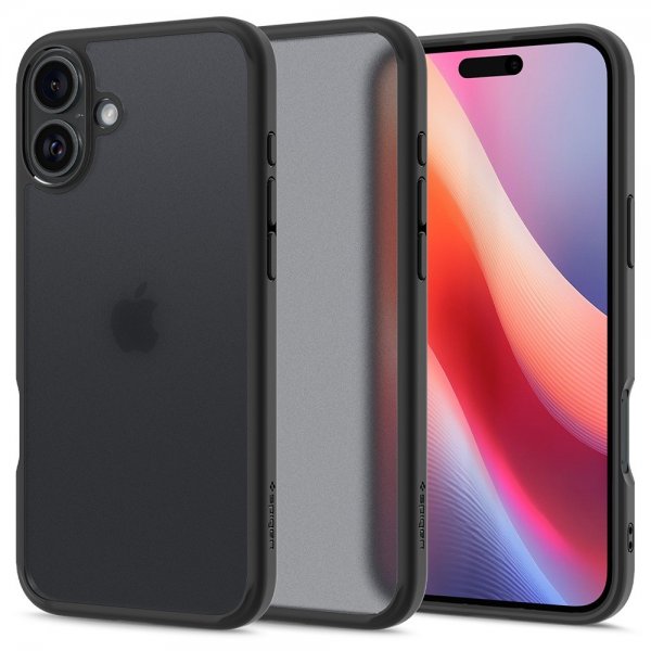 Spigen iPhone 16 Plus Deksel Ultra Hybrid Frost Black
