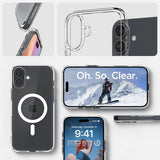 Spigen iPhone 16 Plus Deksel Ultra Hybrid MagFit Hvit