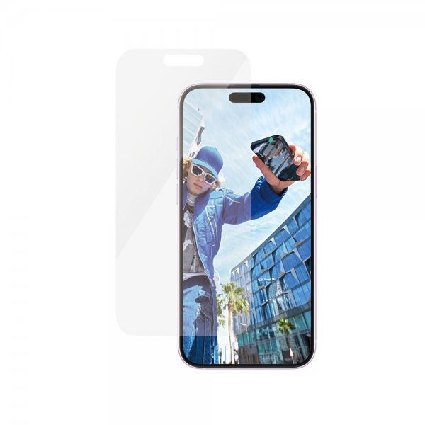 PanzerGlass iPhone 15 Plus/iPhone 16 Plus Skjermbeskytter Classic Fit EasyAligner