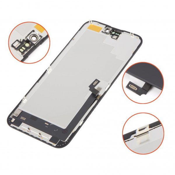 iPhone 16 Plus Soft OLED Display High Quality Black (DD brand)