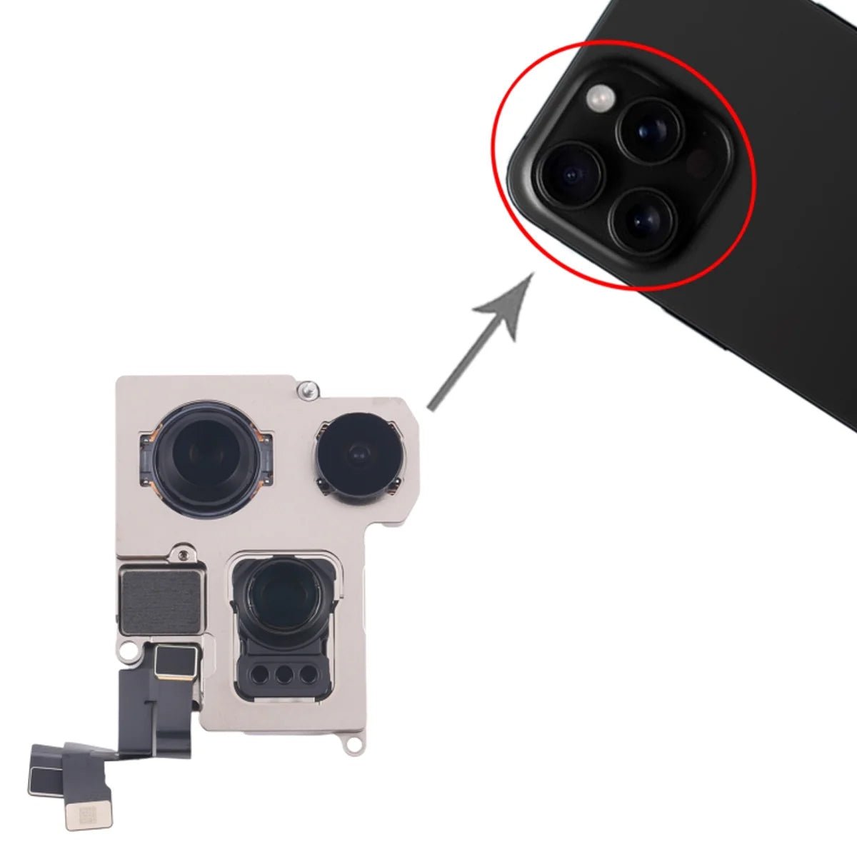 iPhone 16 Pro originalt bakkamera