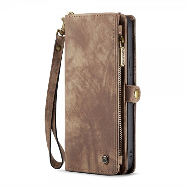 CaseMe iPhone 16 Pro Etui 008 Series Avtakbart Deksel Brun