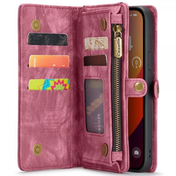 CaseMe iPhone 16 Pro Etui 008 Series Avtakbart Deksel Rød