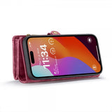 CaseMe iPhone 16 Pro Etui 008 Series Avtakbart Deksel Rød
