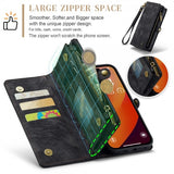 CaseMe iPhone 16 Pro Etui 008 Series Avtakbart Deksel Svart
