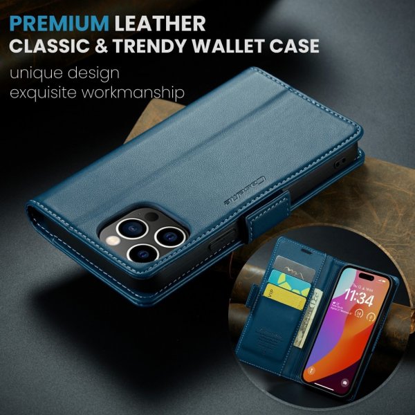 CaseMe iPhone 16 Pro Etui 023 Series Blå