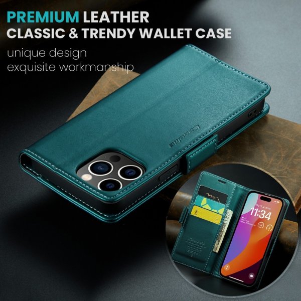 CaseMe iPhone 16 Pro Etui 023 Series Grønn
